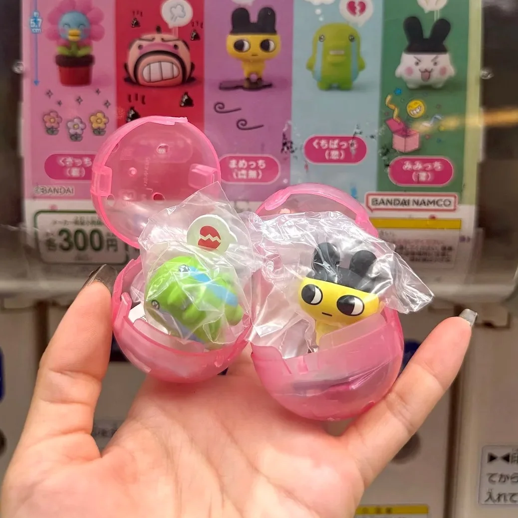 Bandai Tamagotchi Emojis With Twisted Egg Style Mametchi Kuchipacchi Emotions Of Joy Mood, Sadness Фигурка Модель Игрушки