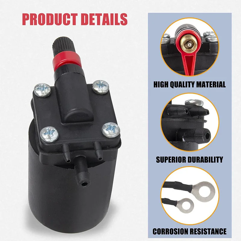 Fuel Primer Choke Solenoid Valve Compatible with Omc Johnson Evinrude 9.9-300 HP 1980-2005 Outboard 5007356 5828665 397909