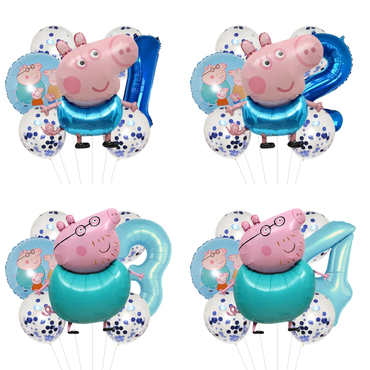 Peppa Pig Giant Foil Balloon Helium Balloon Cartoon Character Birthday Party Decoration Extra Large Balloon