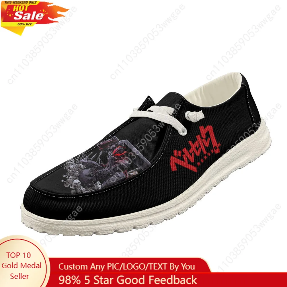 

Berserk Casual Shoes Men Women Breathable Flat Footwear Casual Indoor Outdoor Lightweight Shoe Couples Customized Couple Shoes