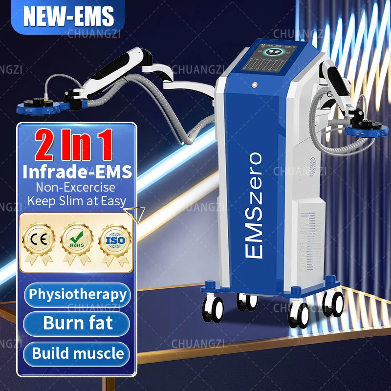 2-in-1 infrared EMZero slimming does not require exercise for weight loss, burns fat to enhance muscle tissue