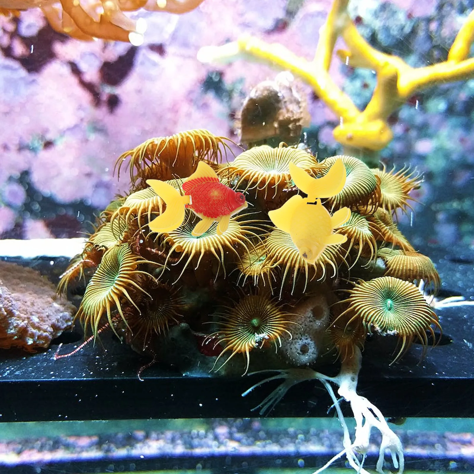 

10pcs Lifelike Floating Aquarium Ornament Artificial Floating Fish For Tank Decor Plastic Fake Fish Moveable Tail