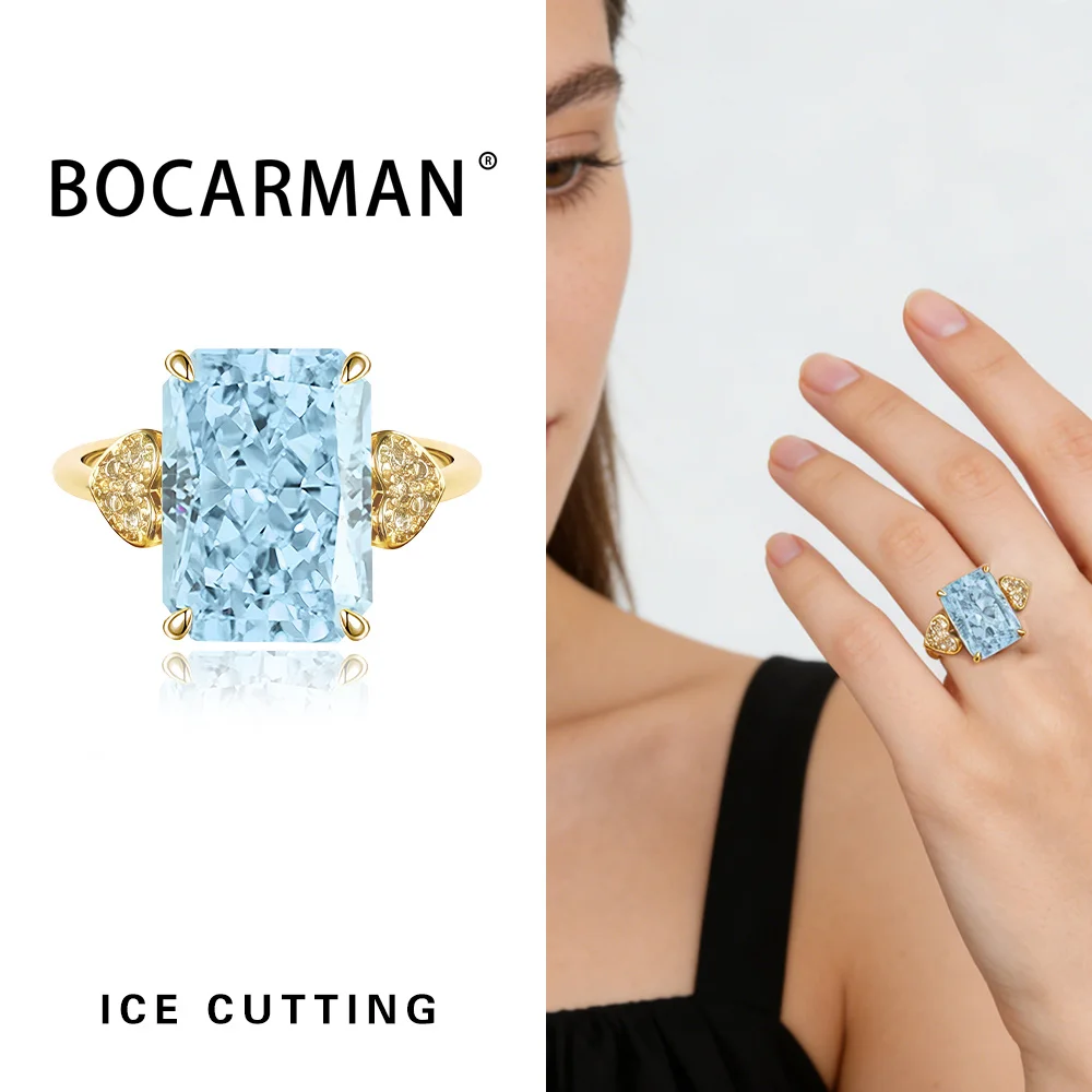 Women's Rectangular Ice Cut Mint Green Cubic Zirconia Ring, Vintage