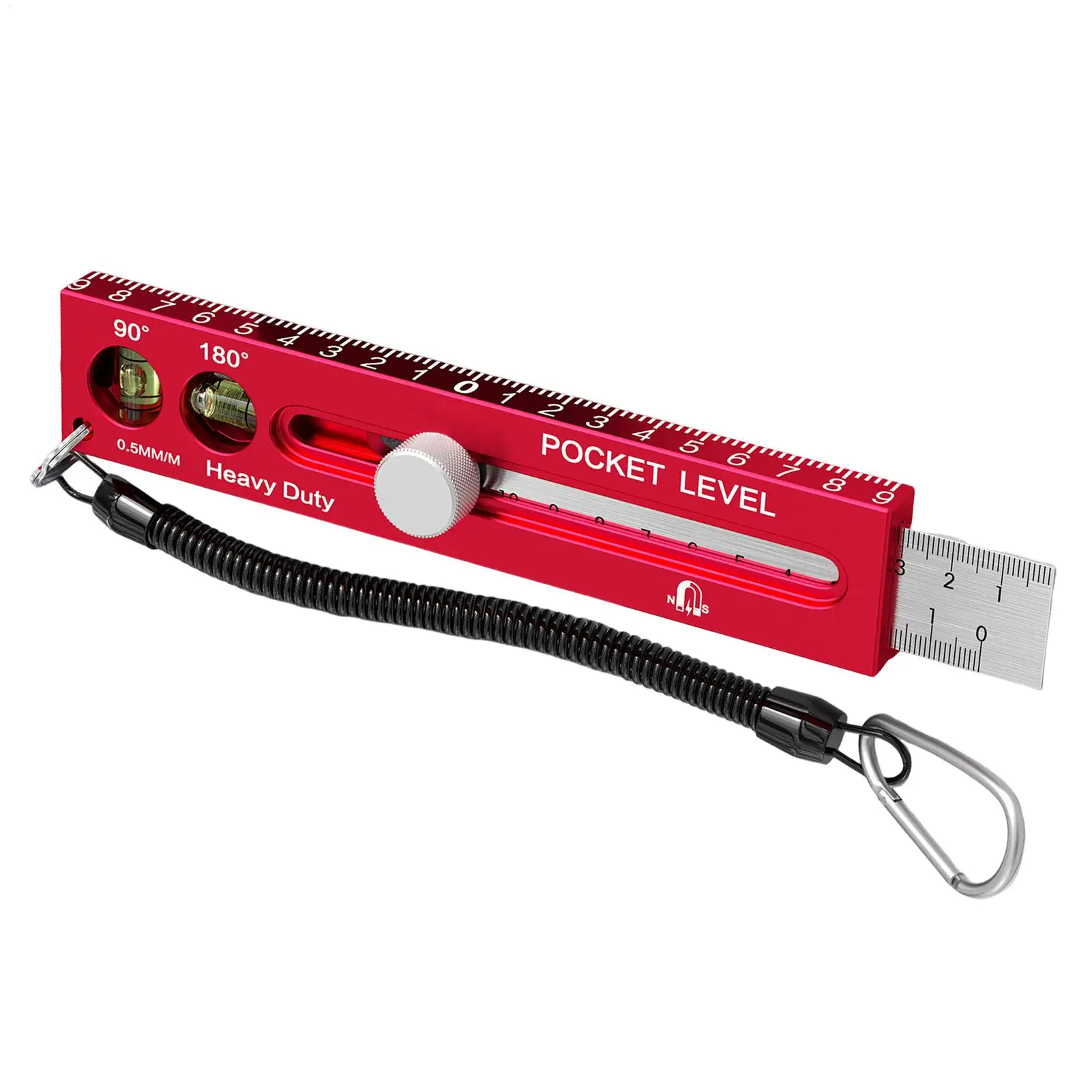 1 Stück Holzbearbeitungswerkzeug Präzisionslineal Taschenlineal Schiebelineal Zoll/Metrisch T-Spur Metall-Schiebestoppvorrichtungen Aluminium-Präzisionslineal – Detail 4