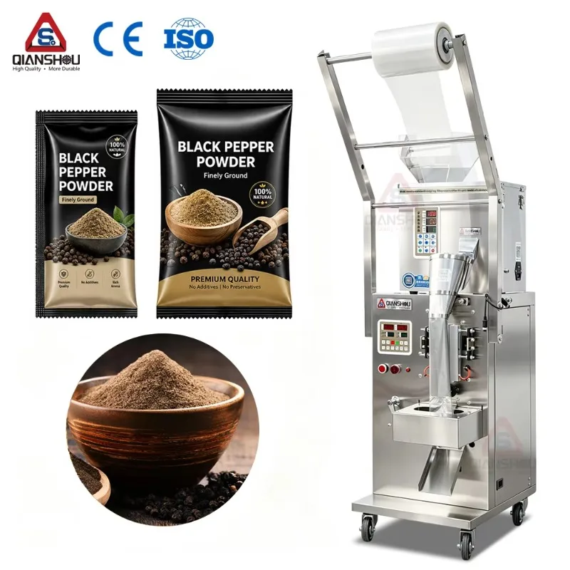 Fast Packing Pepper Cumin Ginger Seasoning Powder Multi-functional Automatic Filling Sealing Vertical Packaging Machine