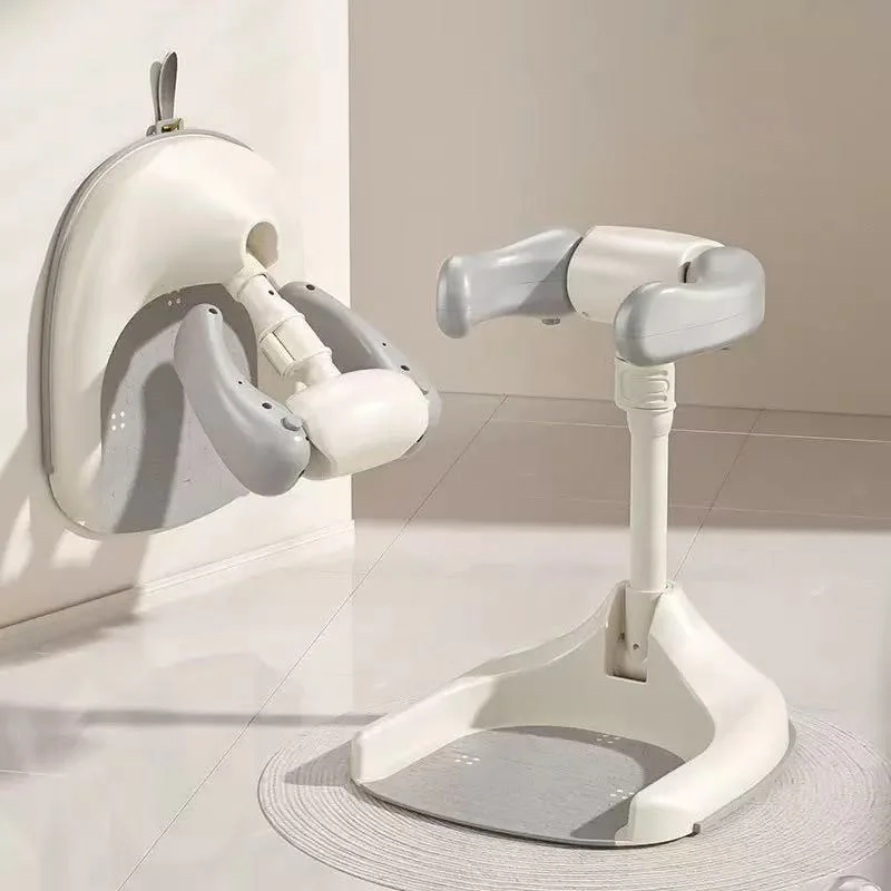 Baby Stand Bathing Rack Adjustable Kids Shower Racks Non-Slip Base Standing Support Washing Artifact for Infants Foldable 6-36M
