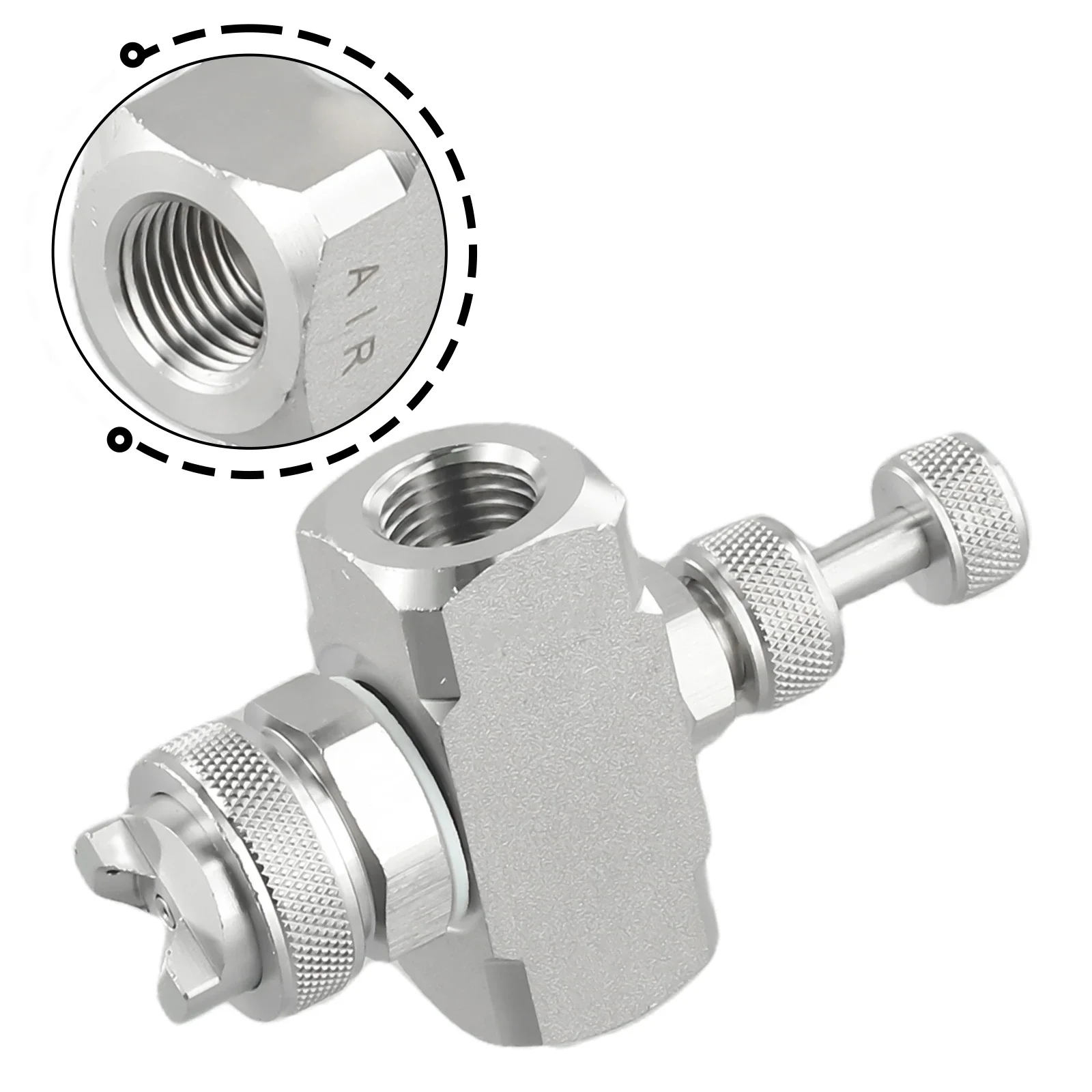 Air Atomizing Nozzle 1/4BSPT Misting Low Pressure Mix Type Spray Tip Nozzles Garden Power Tool Accessories For Outdoor Garden