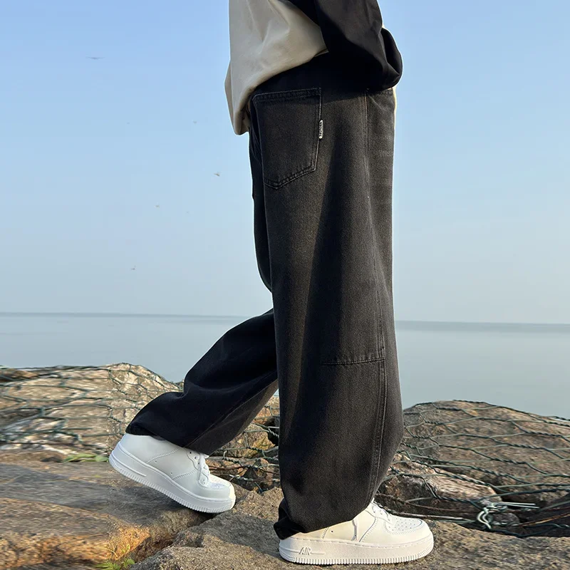 

Kids Casual Wide Straight Jeans Elegant Baby Child Denim Trousers 5 6 7 8 9 10 11 12 14 Y High Quality Big Boy Jeans Denim Pants