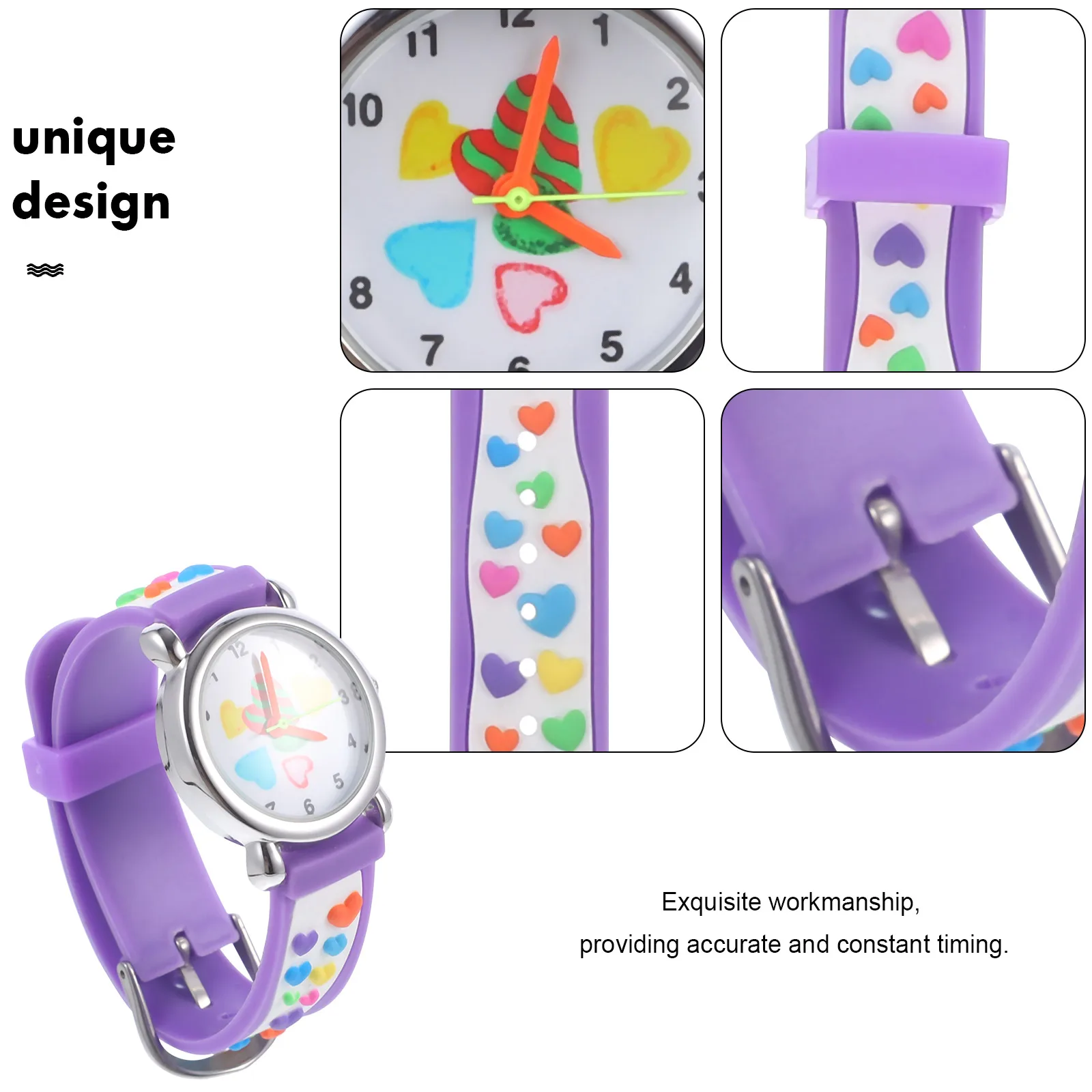 

Милые детские водонепроницаемые кварцевые часы с ярким мультяшным дизайном, регулируемый ремешок, подарок на день рождения, наручные часы для детей, вечерние для девочек