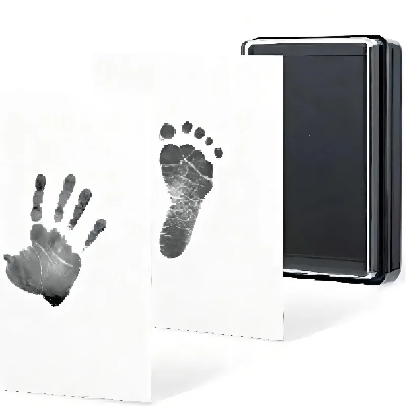 Baby Care Non-Toxic Baby Handprint Footprint Imprint Kit Baby Souvenirs Newborn Footprint Ink Pad for Newborn Baby Gifts