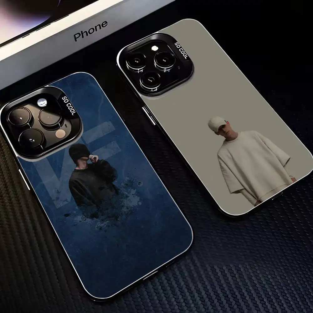 

NF Rapper Phone Case For iPhone17,16,15,14,13,12,11 Plus,Pro Max Black Matte Shockproof Cover