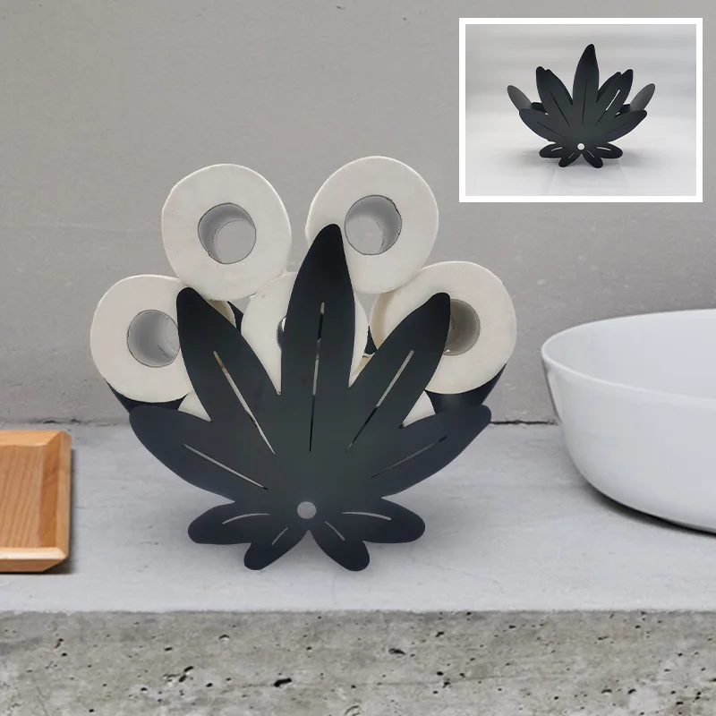 Imagem -03 - Cacto Forma Rolo Toilet Paper Holder Rack de Armazenamento de Tecido Metal Ferro Artesanato Suporte do Banheiro Casa Decoração Decorativa