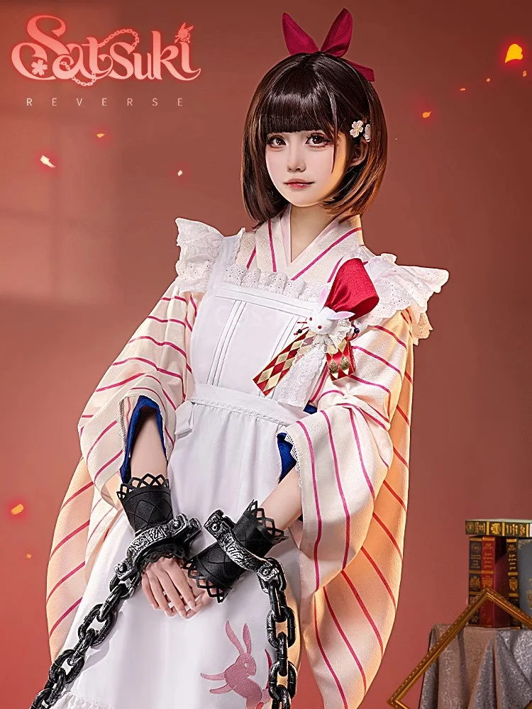 COS-KiKi Reverse:1999 Satsuki Game Suit JP Maid Dress Lovely Uniform Cosplay Costume Halloween Party Role Play Outfit Women - Image 2