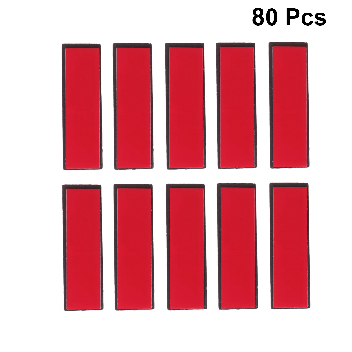 

80 Pcs Adhesive Pin Safety Bar Fence Brooch Badges Buckle Pins with Glue