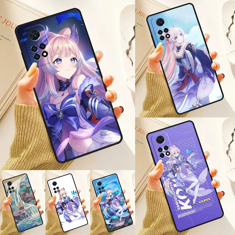 Sangonomiya Kokomi Genshin Impact Case For Samsung Galaxy S24 Plus S23 S20 S21FE Lite S22 Ultra Note 20 S8 S9 S10 Phone Coque