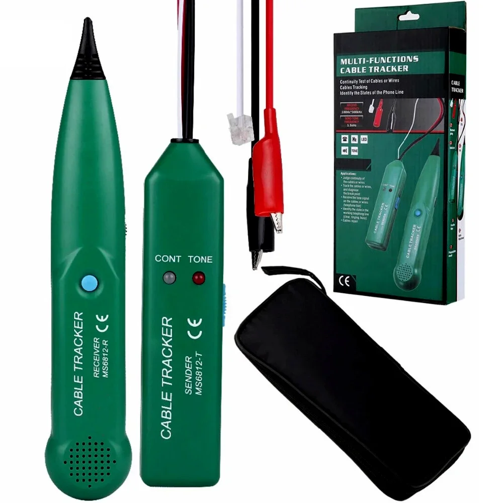 MS6812 Cable Tracker Professional LAN Detector Telephone Wire Tracer Network Neutral Tester Tools