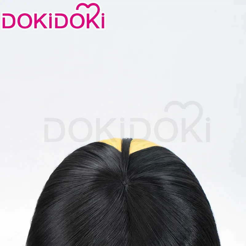 LQIN STOCK Sir Pentious 가발 애니메이션 코스프레 가발 DokiDoki 남성 80cm 긴 머리 고내열성 Sir Pentious 코스프레 무료 가발 모자