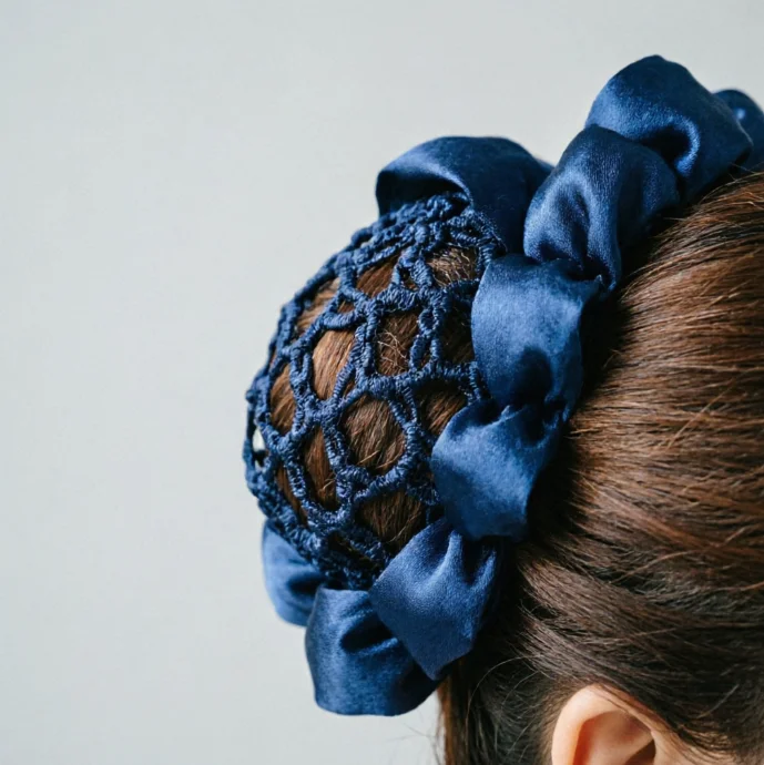 Elegant Vintage Nurse Headwear For Girls Hotel Hair Net Korean Bun Snood Ponytail Holder Hairgrips Cover Net