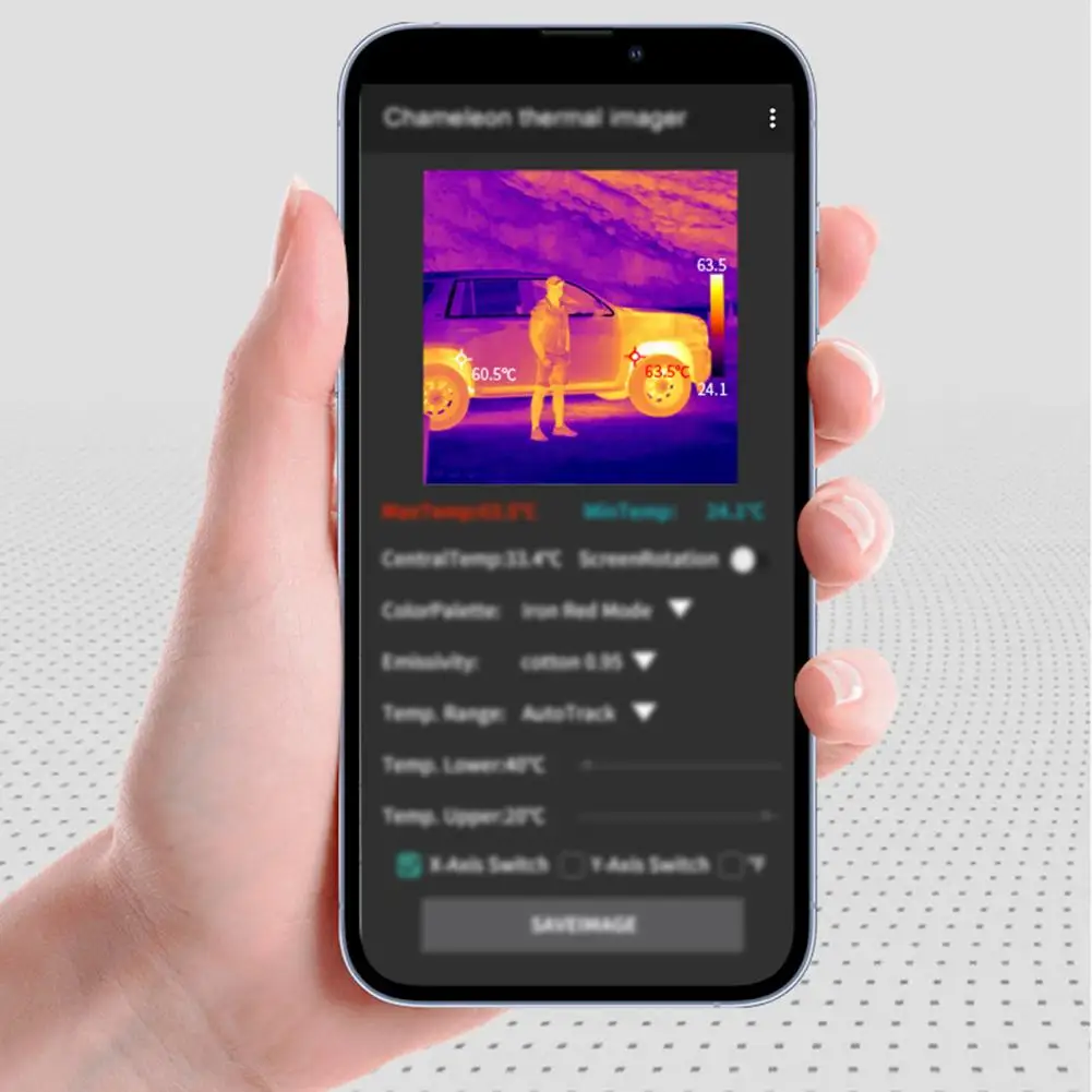 

Multilingual Support Thermal Imaging Device Compact Portable Thermal Imaging Camera for Universal Mobile Phones Layout for Home