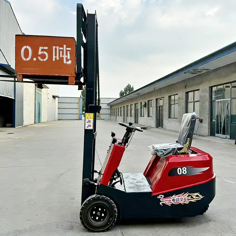 Hot-selling customized mini electric forklifts 0.8Ton 1Ton 2Ton High-load Loading and Unloading Forklifts with Fast Delivery