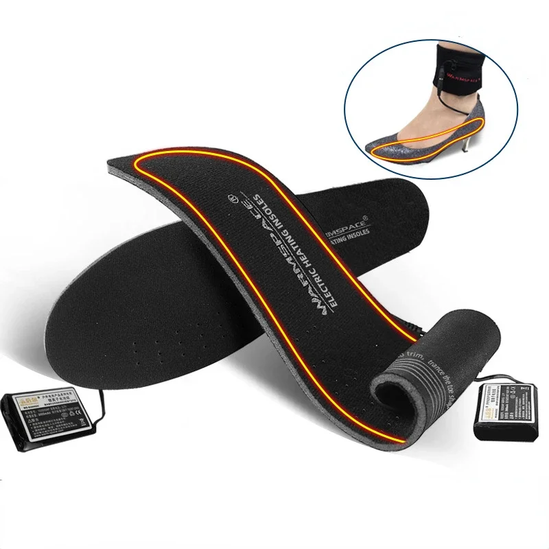 

USB Heated Insoles – Winter Ultra-thin Electric Foot Warmers, Washable Lithium Battery Heated Insoles for Outdoor Sports.
