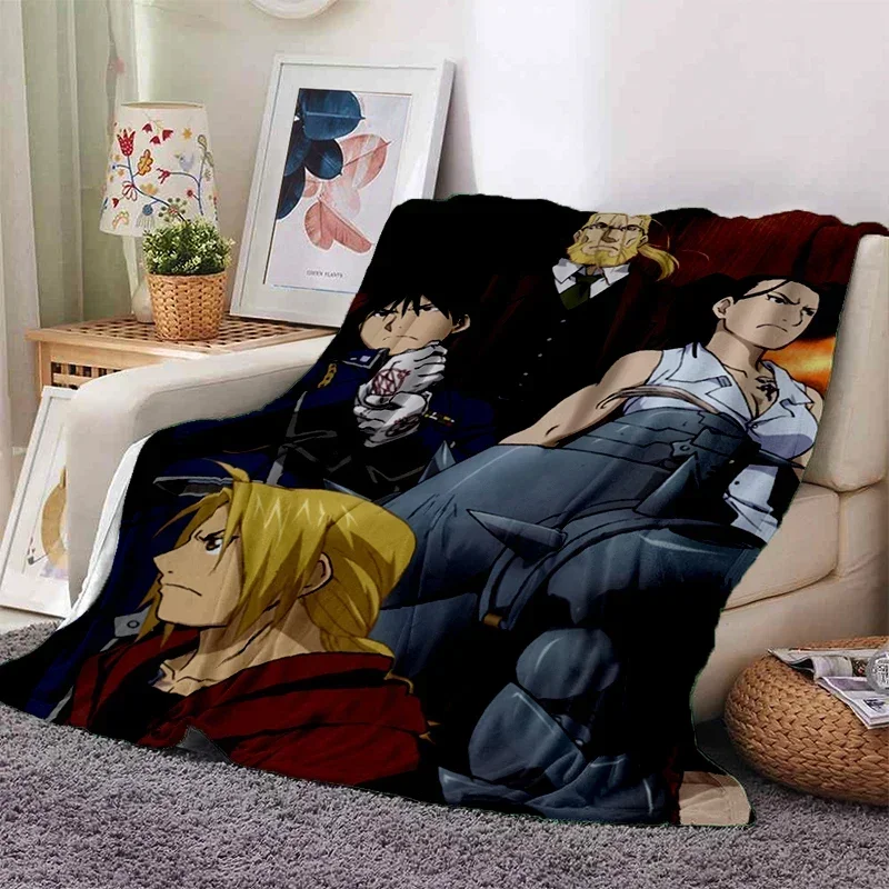 2026 Anime Fullmetal Alchemis 3d Printing Blanket Picnic Blankets Warm Blanket Soft And Comfortable Blanket Home Travel Birthday