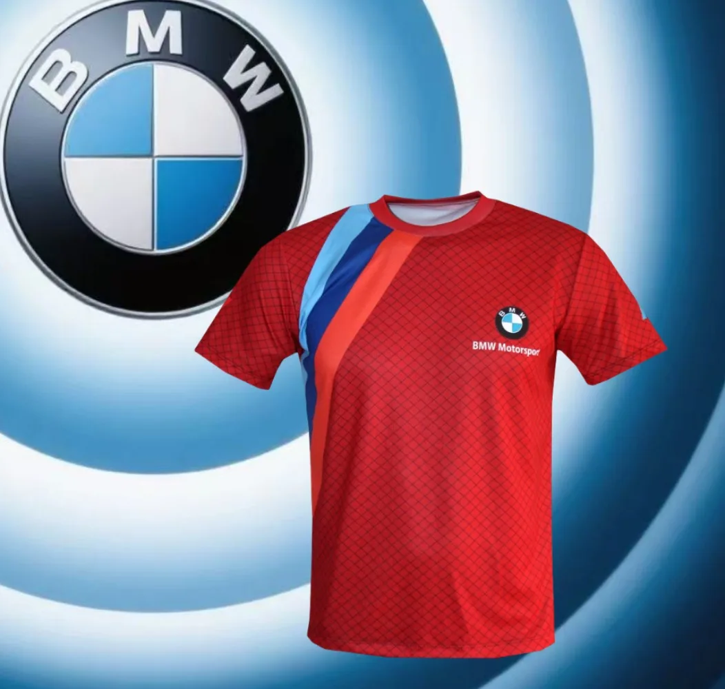 

2025 BMW Racing Summer Hot Sale Men's Quick-Drying T-Shirt Short Sleeve Motorcycle Casual Comfortable Fashion Breathable Y2K