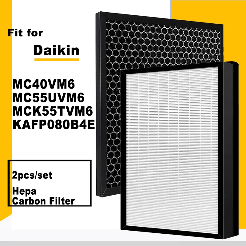 Replacement Hepa Carbon Filter KAFP080B4E MC40VM6 MC55UVM6 MCK55TVM6 for Daikin Air Purifier