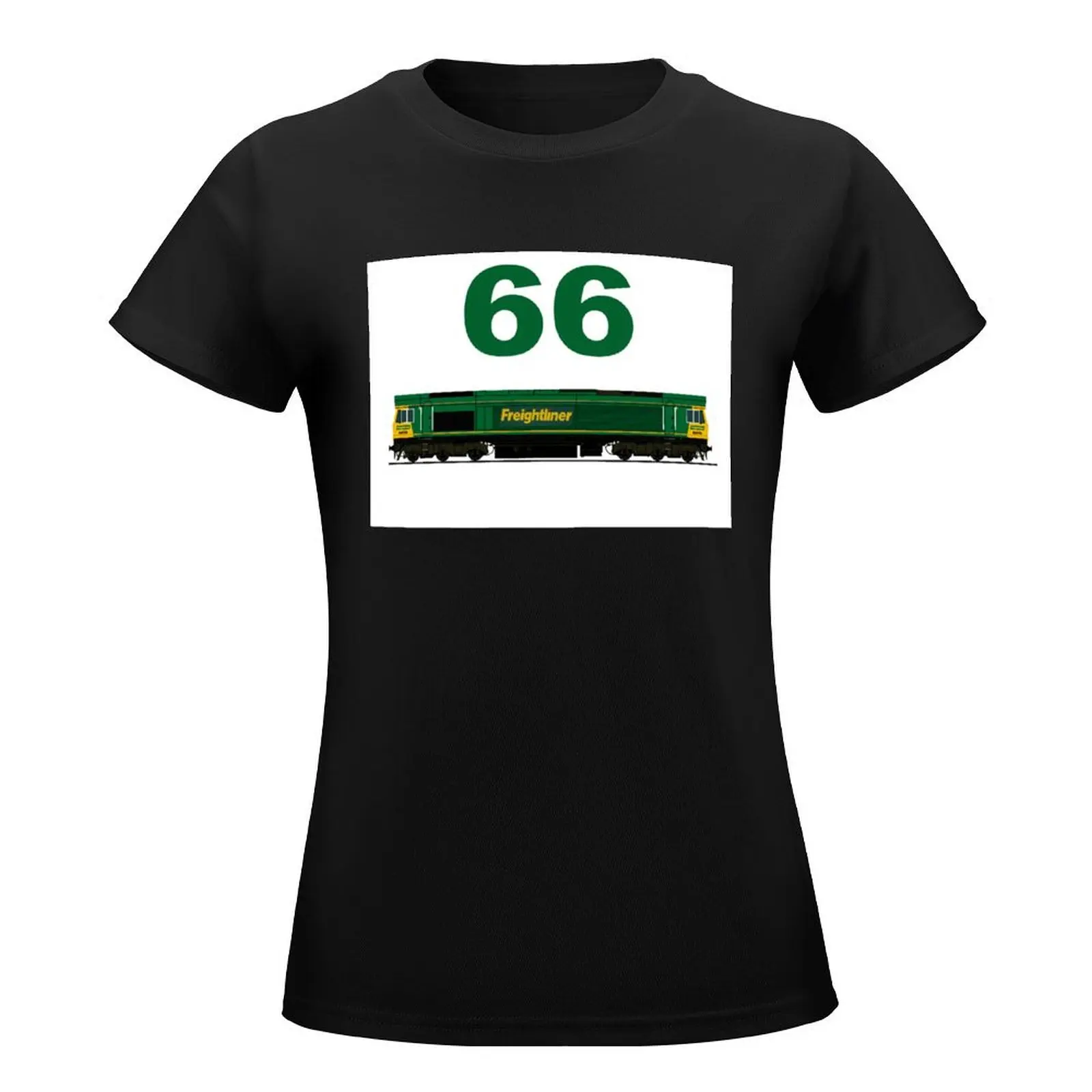 CLASS 66 FREIGHTLINER LOCOMOTIVE T-Shirt Blouse female t-shirts for Women graphic tees funny