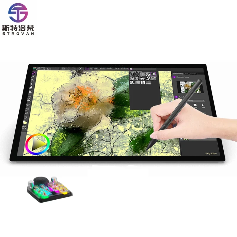 تابلت الرسم الفني المحمول مع شاشة Designer Tablette Grafico Dessin مع قلم رقمي #1