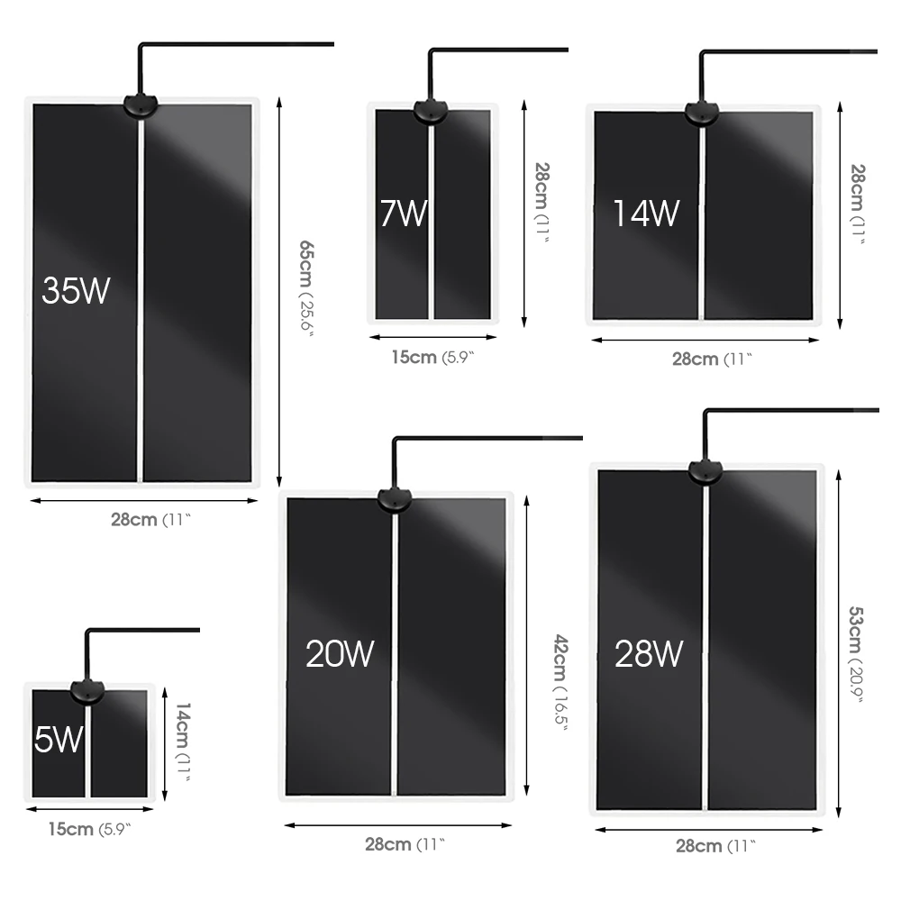 5-35W Wodoodporna mata grzewcza dla gadów Ciepła podkładka grzewcza z regulowanym przełącznikiem temperatury Sadzonka ogrodowa w pomieszczeniach