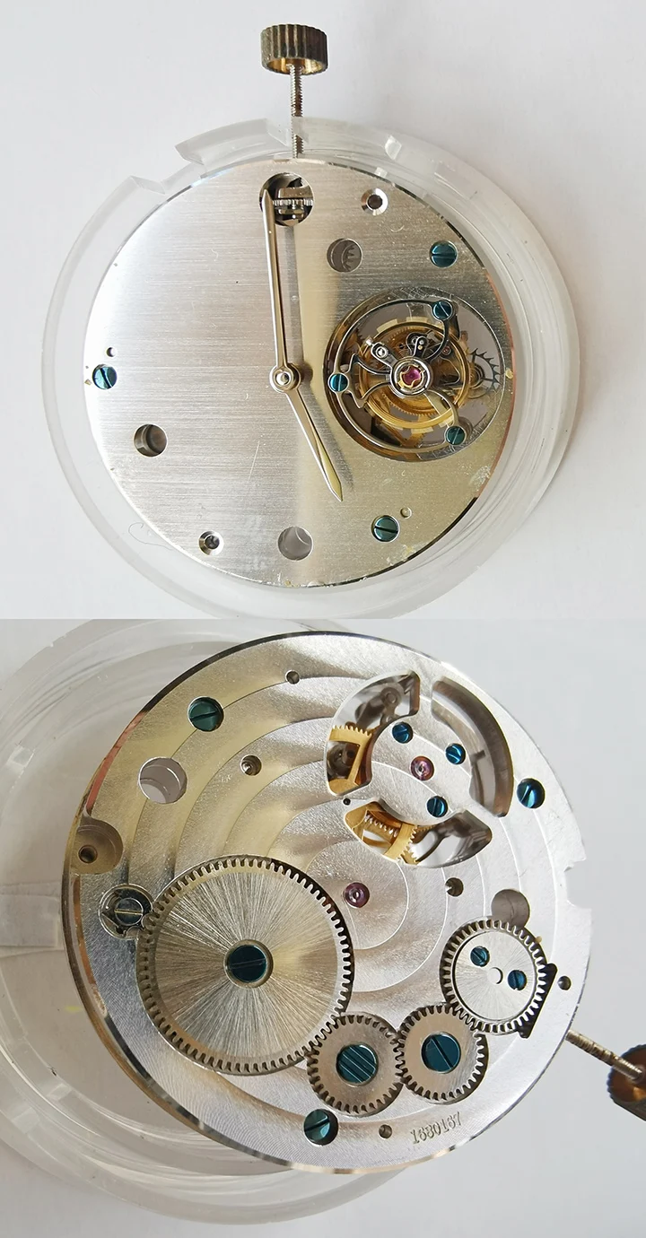 Manual Mechanical Movement Replacement China Clone Automatic Flying Tourbillon Watch Movement