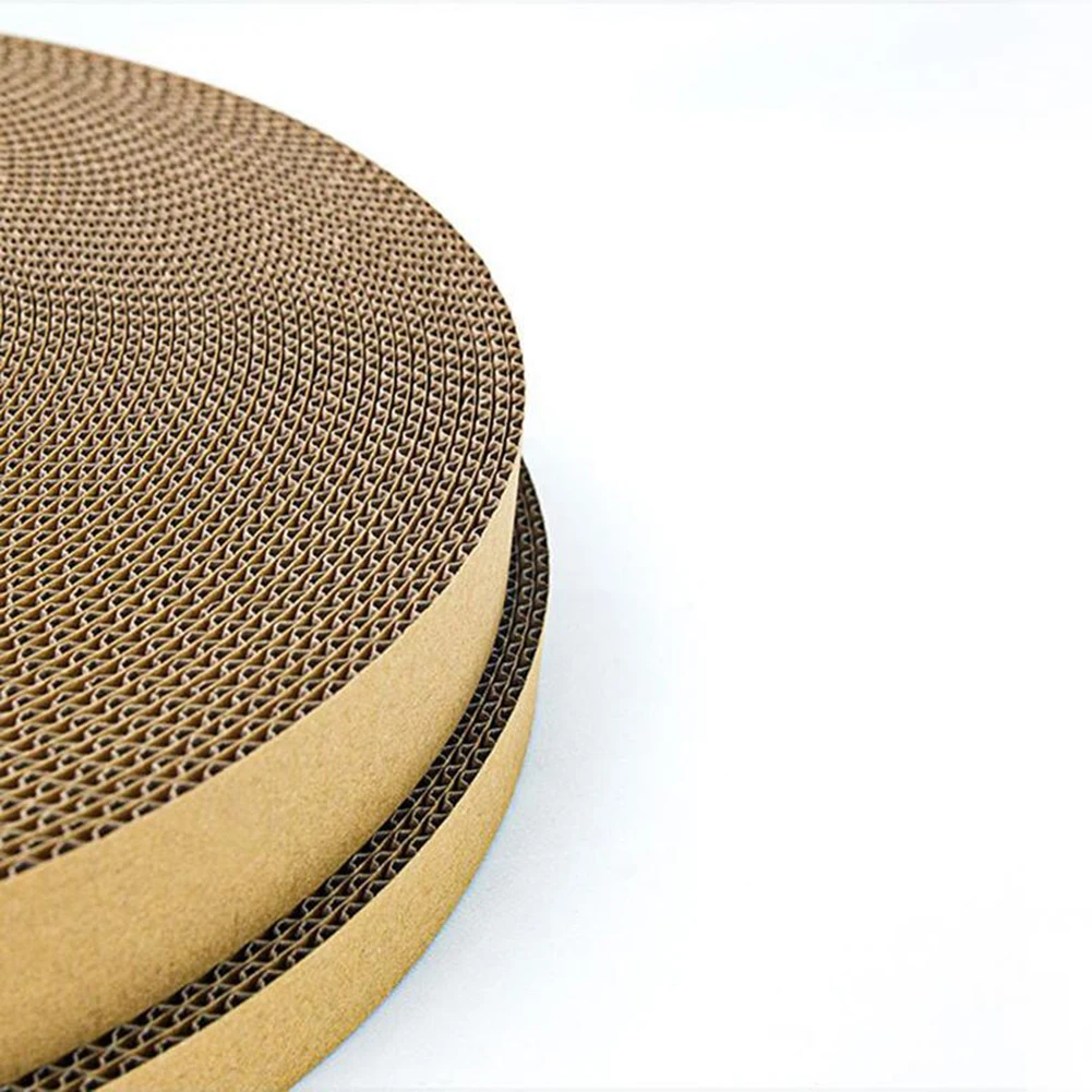 Round Cat Scratch Board Replacement Core Anti-scratch Honeycomb Mesh Design Cat Supplies For 37cm Cat Scratch Pad