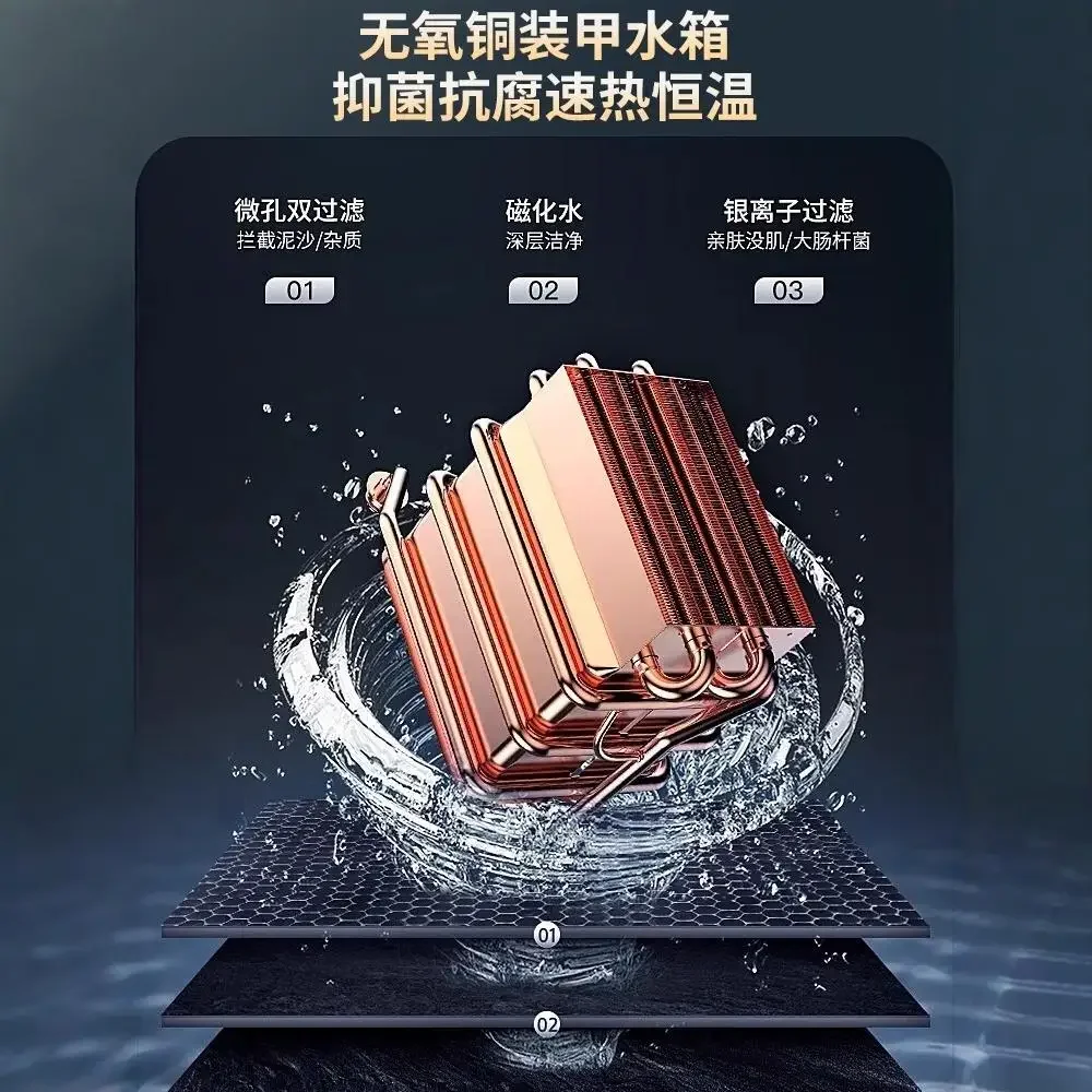 سخان مياه يعمل بالغاز، مطبخ غاز طبيعي، تسخين فوري منزلي، تردد متغير، درجة حرارة ثابتة