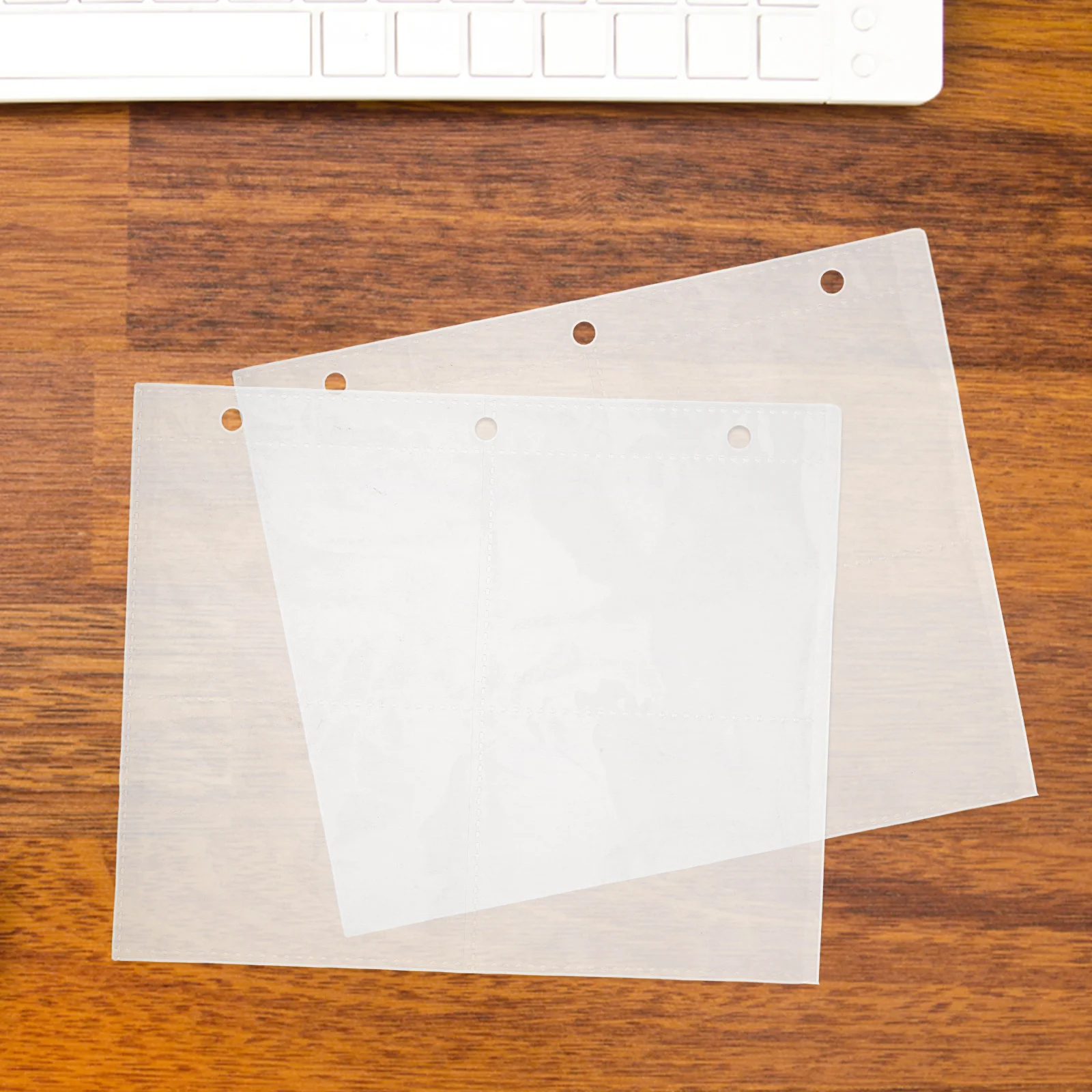 

10pcs Clear Refill Inner Pages For Card Binder Transparent Plastic Sleeves Trading Sports Cards Protectors Album