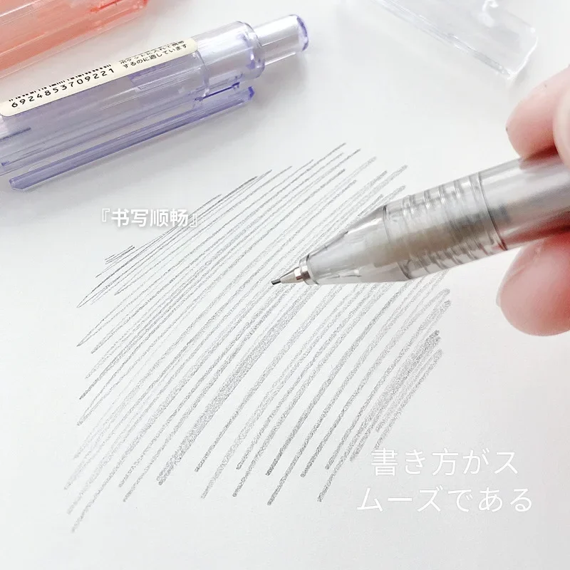 1Pcs Translucent Automatic Pencil for Writing 0.5mm Mechanical Pencil School Supplies Cute Stationery Writing Supplies