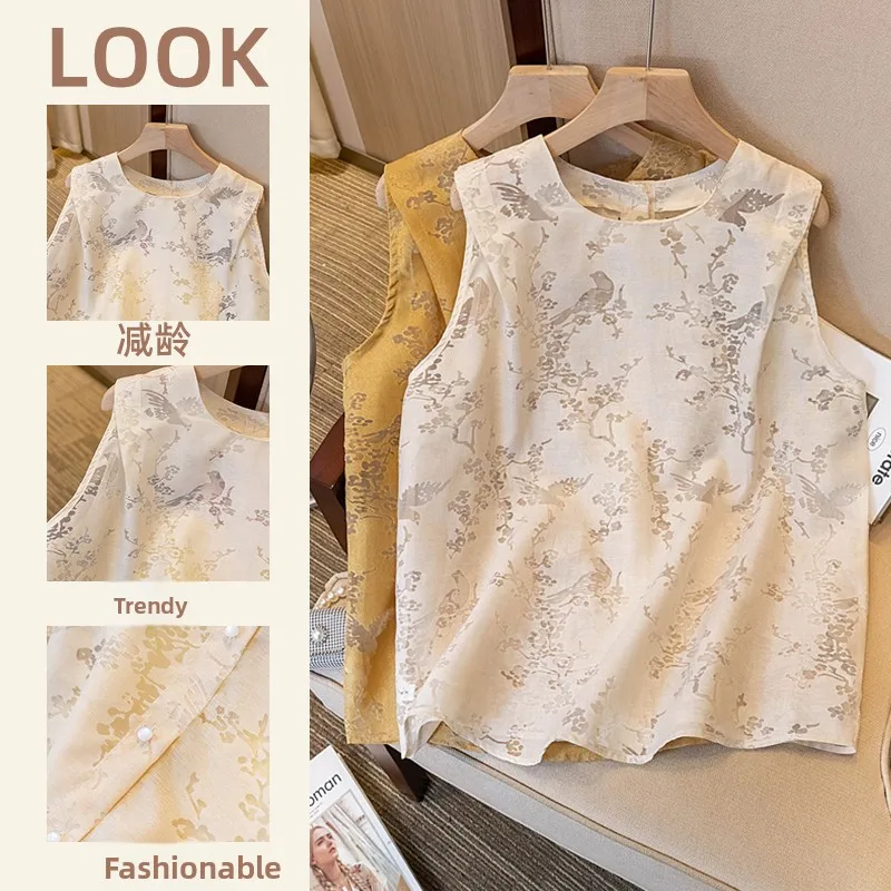 Ele Lace Svel irt dames zomerontwerp uitgehold faionable vest trendy Chinese sle no-knop ronde ne top