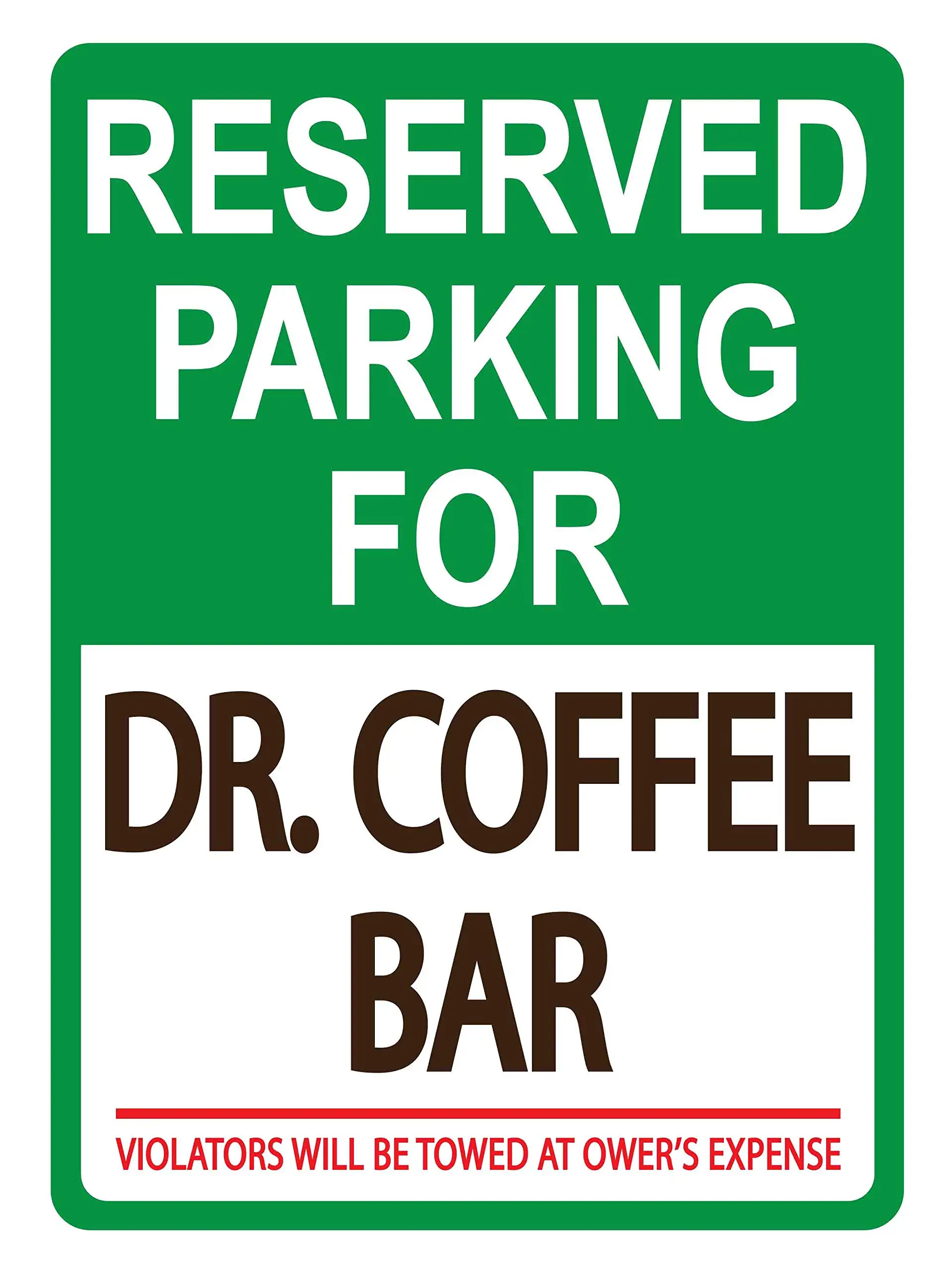 Custom Reserved Parking Sign - Personalized Parking Signs for Customers, Employees – Parking Lot, Private Property, Heavy-Duty M