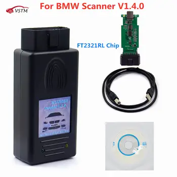 Nový skener pro BMW 1.4.0 FTDI čip OBD OBDII USB diagnostické rozhraní multifunkční odemykací verze verze 1.4 rychlé dodání 10 nejlepší prodej skenování odemknutí auta - №2
