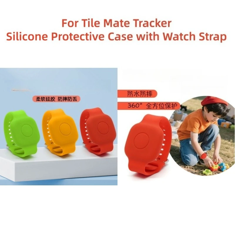 

IP68 Waterproof Silicone Case for Apple AirTag & Tile Mate – Adjustable Pet Collar Strap, Anti-Scratch Cover for Outdoor