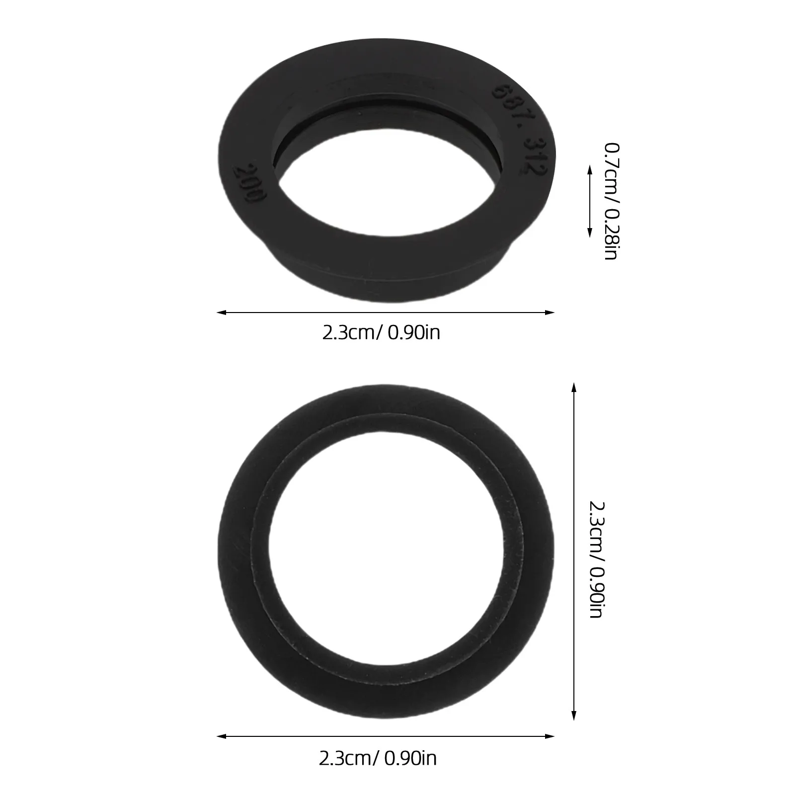 15Pcs Universal Parking Sensor Ring High Accuracy Waterproof Reverse Radar Sealing Ring Repair Seal for Car Backup Sensors