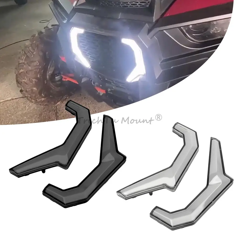 

12V LED Front Fang- Accent Light Turn Signal Lamps Compatible with Polaris RZR XP 1000 2014-2018 car accessories