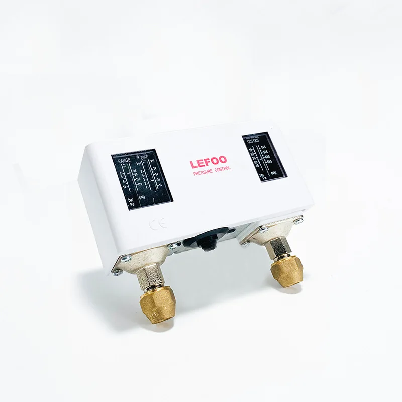 Picture 7: LEFOO Dual Pressure Switch for Refrigeration System - High & Low Pressure Auto/Manual Reset, 7/16-20 Thread, for Freezer AC LF58