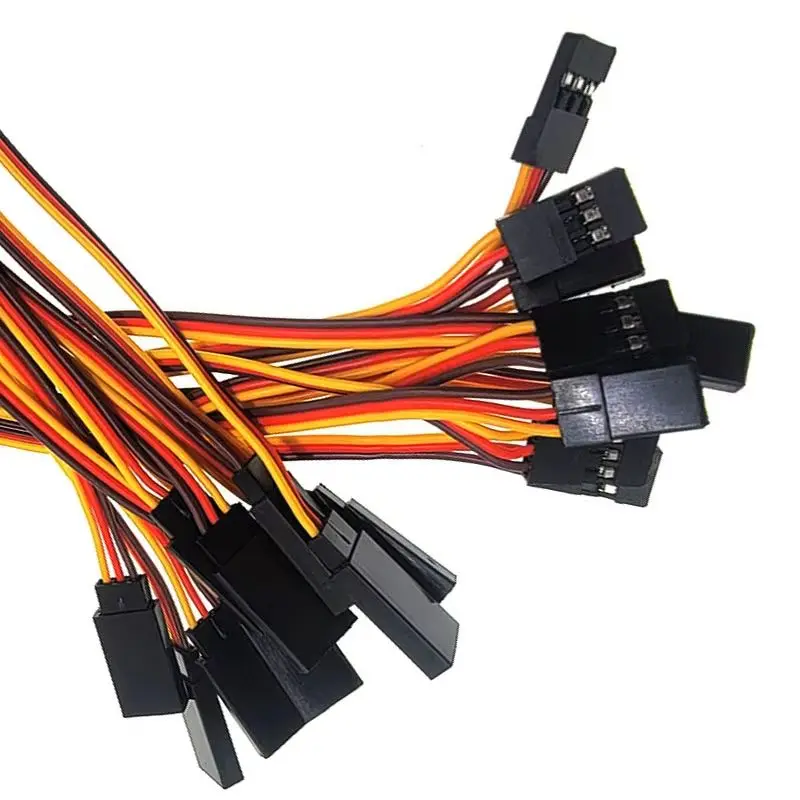 

10/15/20/30/50/100cm Servo Extension Cable For Futaba & JR Servo Helicopter Car Part Toy Wire Cable RC Drone Male to Female