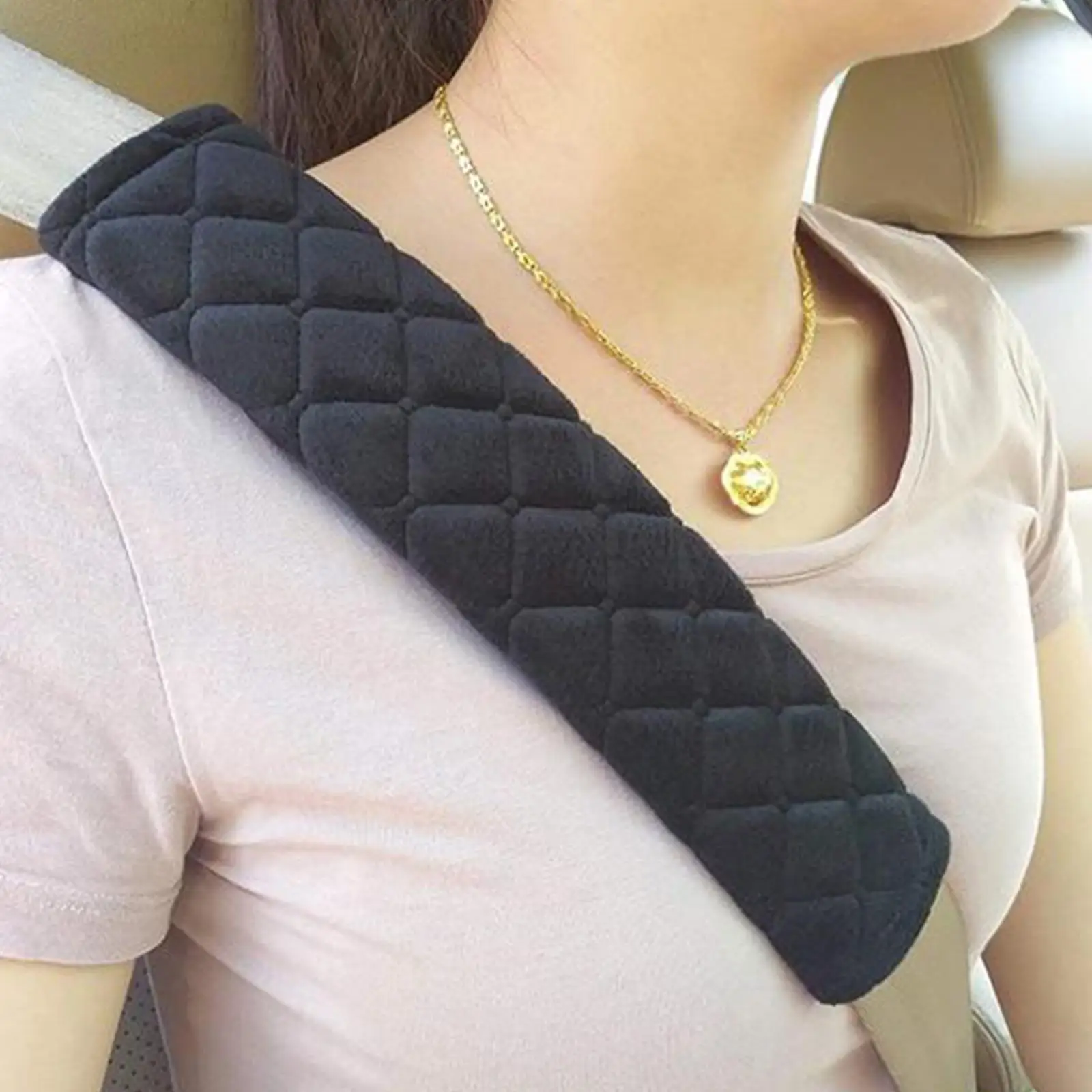 1pc Universal Car Safety Belt Cover Adjustable Seat Belt Cover Shoulder Strap Covers Car Shoulder Protector Pad Auto Accessories