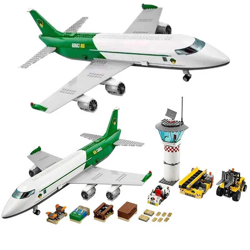 

Compatible with city series building blocks cargo terminal aircraft passenger aircraft MOC toy assembly gift