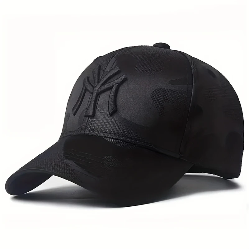 Gorras de béisbol de camuflaje con Bordado de letras Unisex, sombreros casuales ajustables para exteriores, gorra de protección solar, gorra deportiva de Golf para primavera y otoño