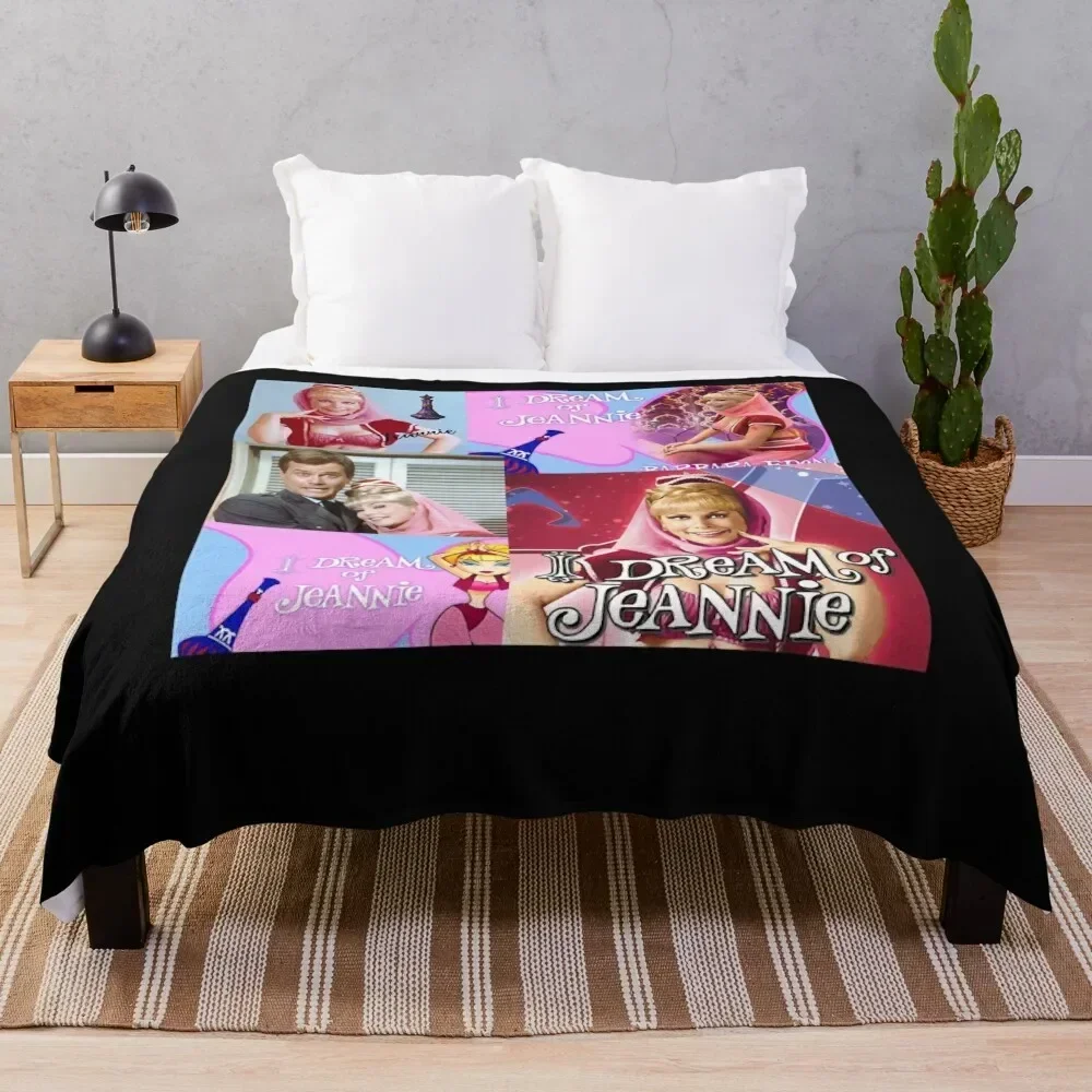 

Funny Gift For Dream of Jeannie Retro Vintage Throw Blanket Soft Home Decor Blanket for Couch Bedroom
