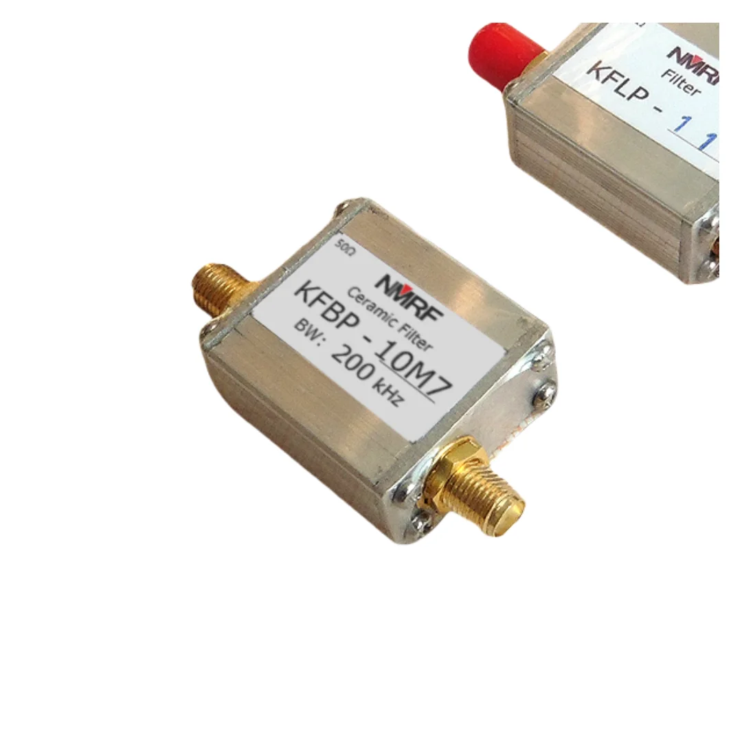 10.7MHz Coaxial Bandpass Ceramic Filter, SMA Interface IF Filter, Bandwidth 200kHz