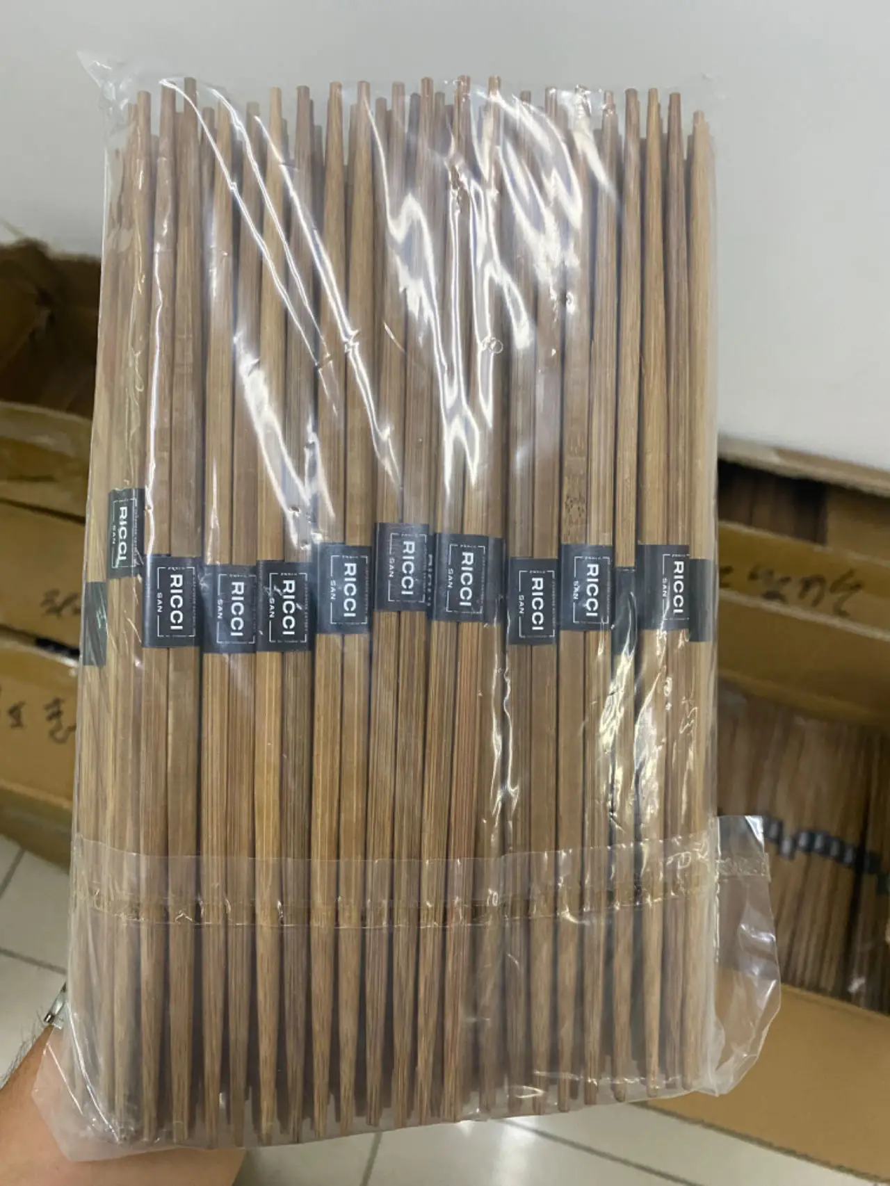 Fast Lengthened Chopsticks with Custom Logo, Free Engraving, Mildew Proof, Hotel Hot Pot